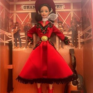 Grand Old Opry Red Western Doll with Embroidered Dress